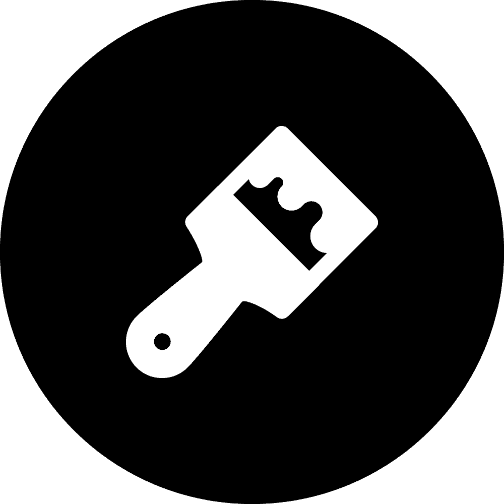 Paintbrush icon representing painting services by painter plus singapore.