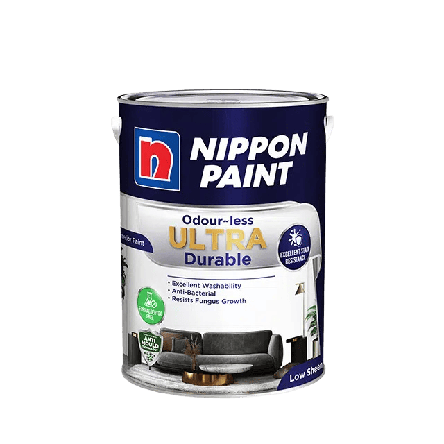 Nippon paint ultra durable interior wall paint for home renovation in singapore.